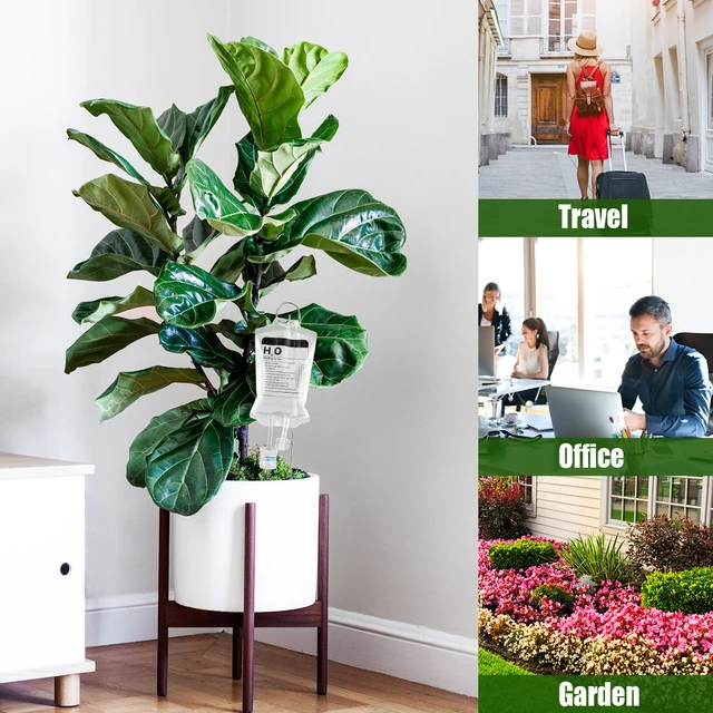 350 Ml 4Dic Növényi Víztáska Öntöző Táska Fémhorogokkal, Ön Öntözőkészülékek Állítható Vízkiterjesztési Sebességgel - Image 5