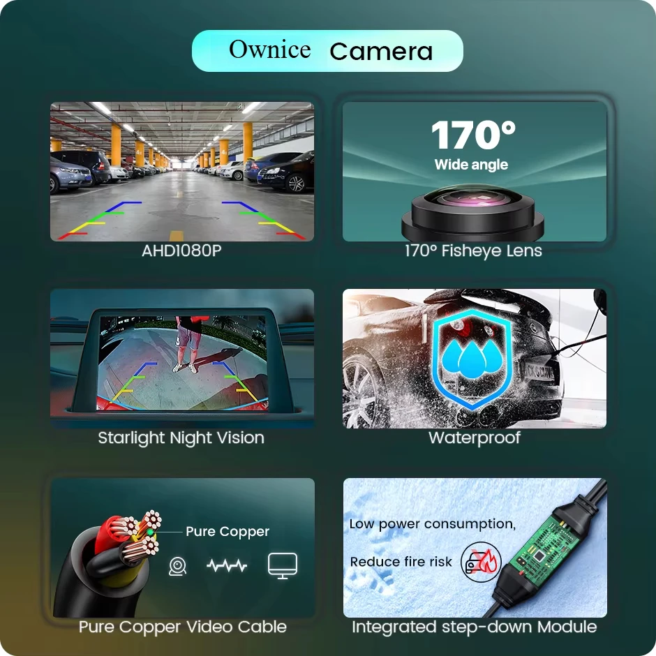 오나이스 AHD 1080P 170 ° Renault Megane 2 Clio 4 RS Master 3 Kadjar Scenic Twingo Fluence Captur Trafic 용 자동차 전면보기 카메라