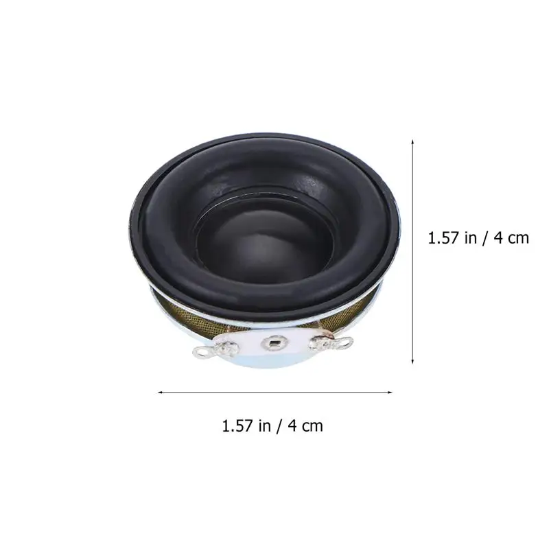 HiFi Speaker 40MM Full Range 4 Ohm 5W Enthusiast DIY Flat Arc Rubber Neodymium Magnet