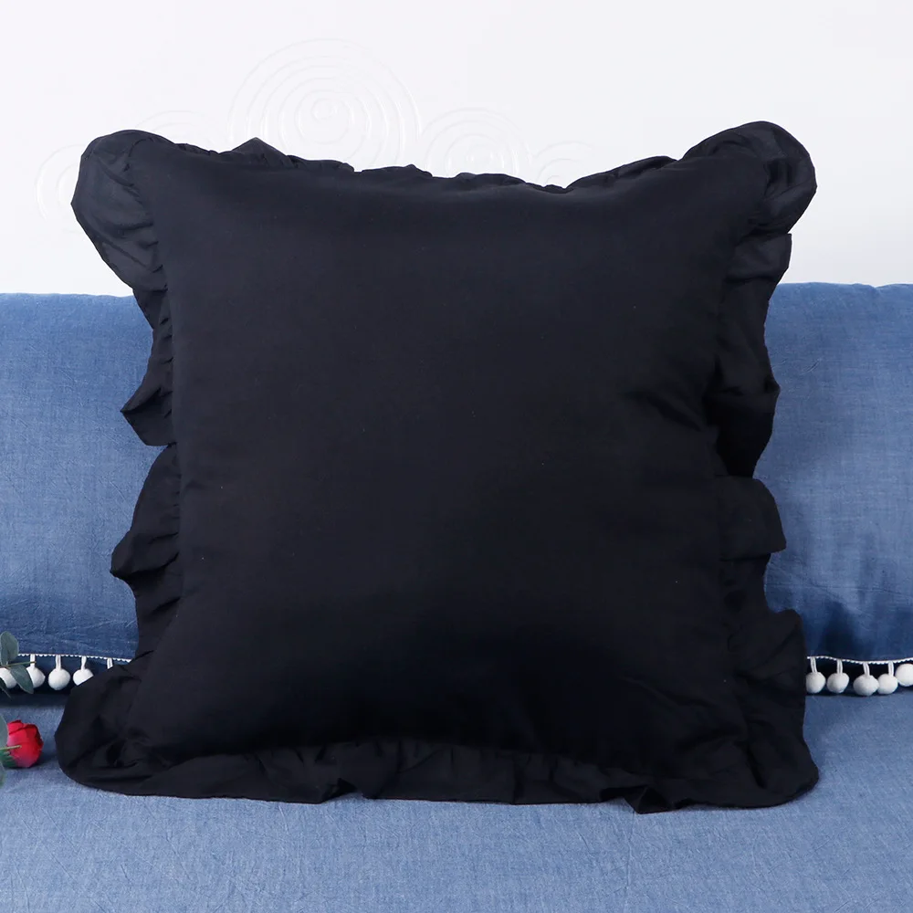 Vintage-Inspired Ruffled Pillowcase – Farmhouse French Shabby Chic Bedding Accent