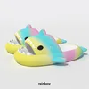 2024 Summer Shark Slippers Women Soft EVA Sandals Men Outdoor Sports Slides Kids Rainbow Cartoon Flip Flops Couples Home Shoes