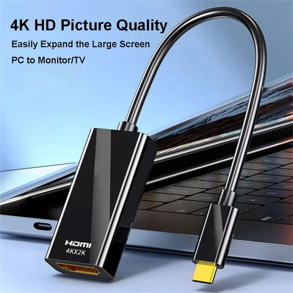 Type C to HDMI Adapter USB C to HD-MI Converter HDTV 4K@30Hz USB 3.1 HDMI-compatible Cable For MacBook Chromebook Samsung Xiaomi