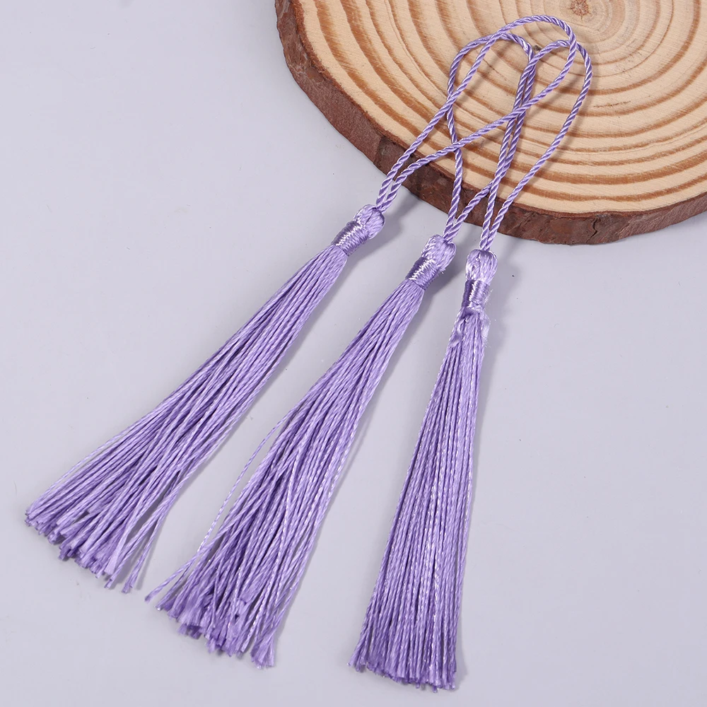 30 stücke 13 cm Hängenden Seil Polyester Quaste Fringe Weiche Flossy Quaste Für DIY Lesezeichen Schlüsselbund Anhänger Schmuck Machen zubehör – Detail 18