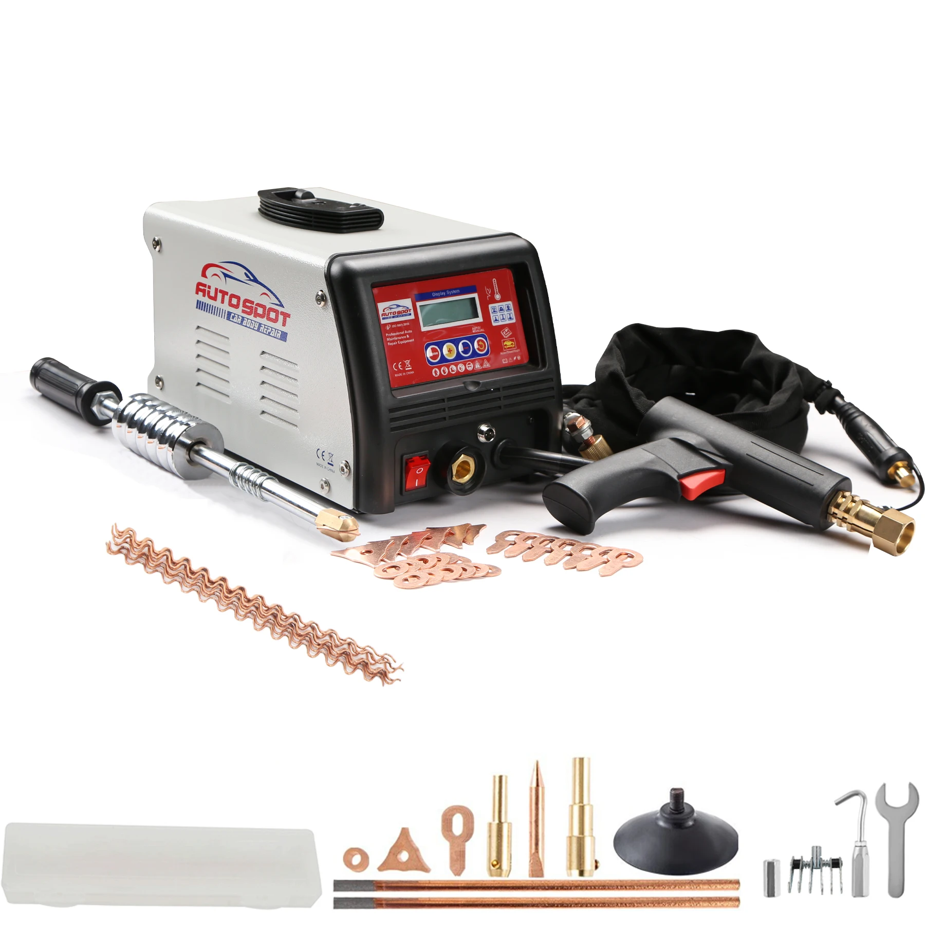 110V/220V/380V 3500A 3KW F98ES Panel Spot Welding Machine Puller, Vehicle Dent Removal, Manual Spot Welder Tool，Metal Plates Dent Repair two jaw twin legs bearing gear puller remover hand tool removal kit