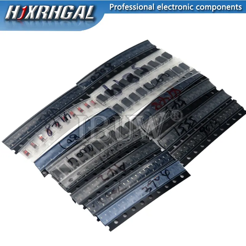 Transistors Kit 35values*10PCS = 350PCS SMD SMT hjxrhgal Transistor and Diode Assortment Kit