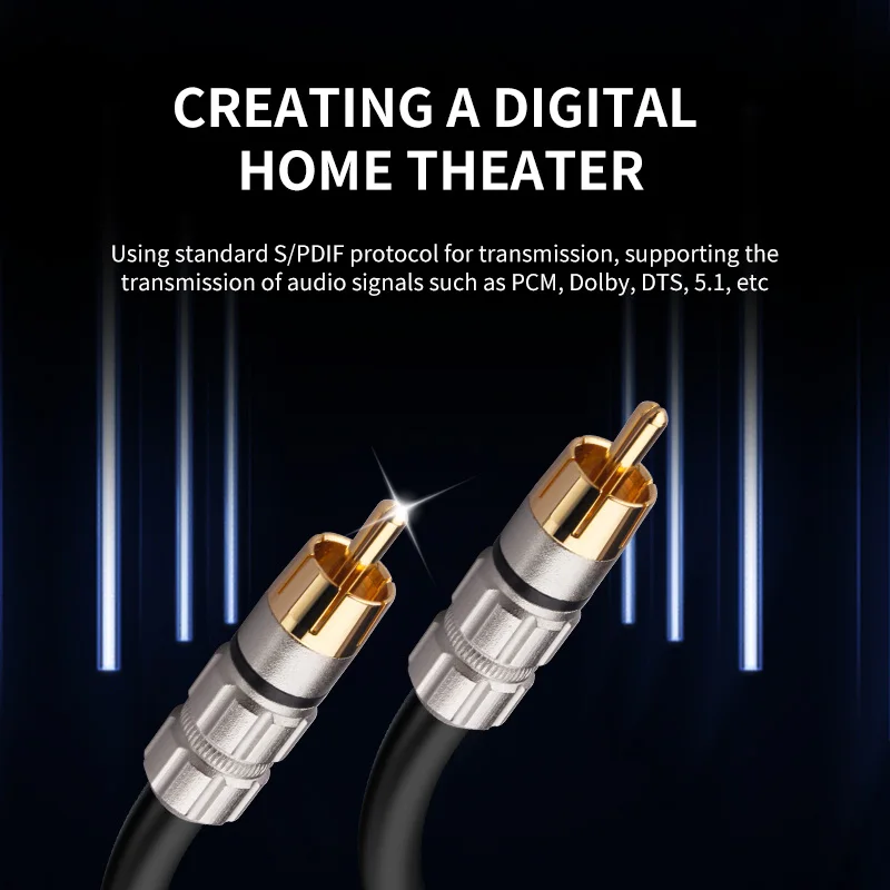   RCA  ̺, 5.1 ׷ OFC RCA-RCA  ̺,  Ŀ ̺,  DAC DVD, 0.5m, 1m, 2m, 3m, 5m