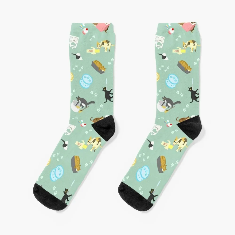 

Cats Baking Cakes and other Sweets Socks designer brand Running Sports Men Socks Luxury Brand Women's