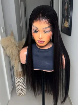 38 40 Inch 13x4 13x6 Bone Straight Lace Front Wigs Human Hair Lace Frontal Wig For Women Remy Hair Preplucked With Baby Hair 1
