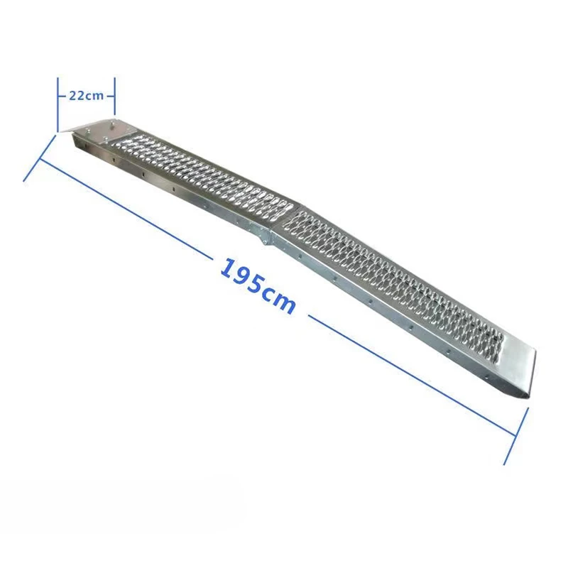 Motorcycle Ramp For ATVs UTVs Pickup Trucks Folding Aluminum Dirt Bike Ramp Single Folding ladder 350kg 1PC
