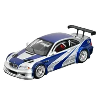 1:64 BMW E46 M3 GTR die-cast alloy simulation static model, boys collection decorative toy, for children's holiday gifts. 1