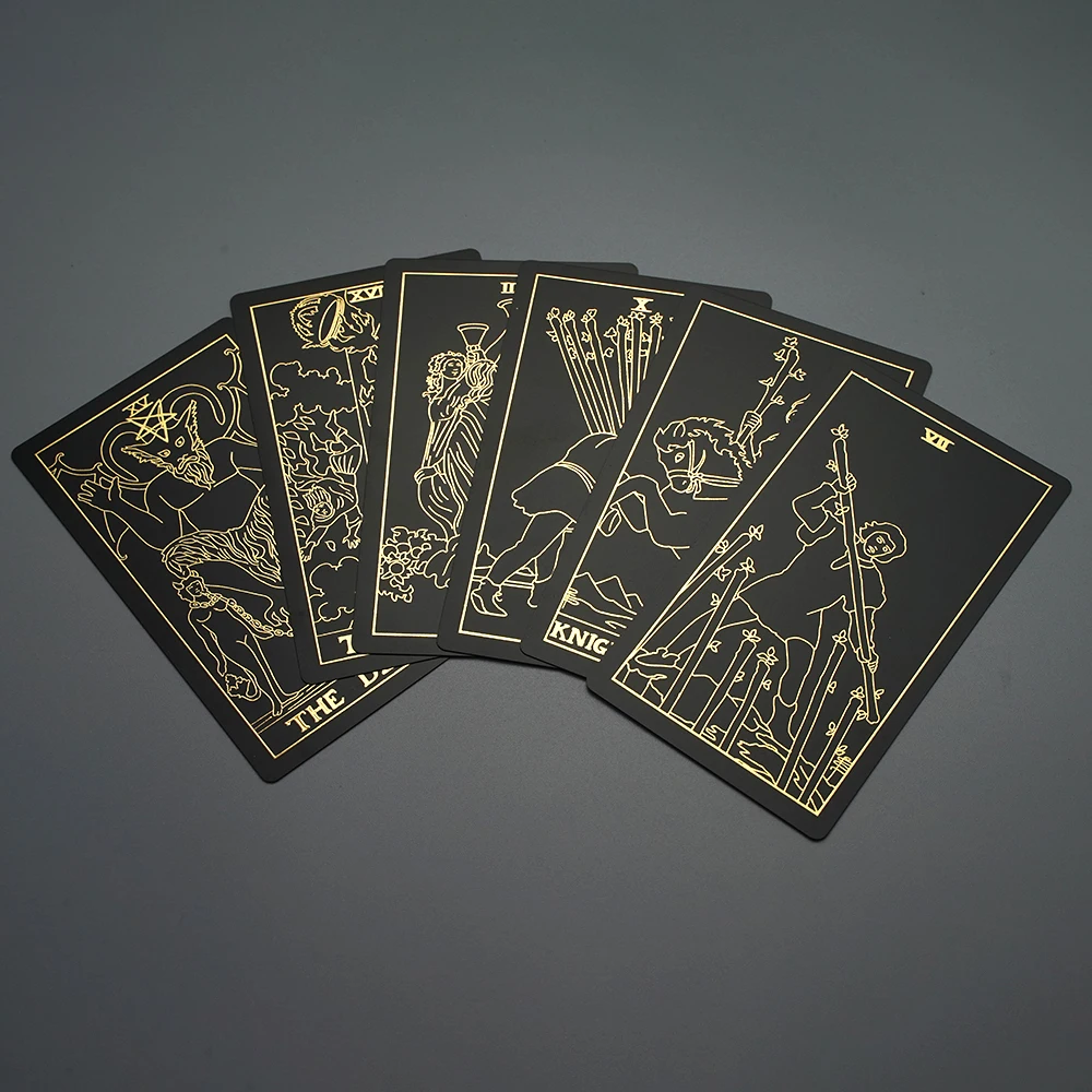 78 cartes de tarot originales avec guide, PVC Imperméable Anti