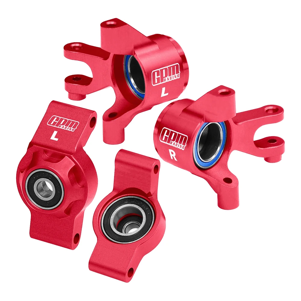 GPM Aluminium Lenkungs-Set Für Axial EXO Terra Buggy – 4-teilig In Rot
