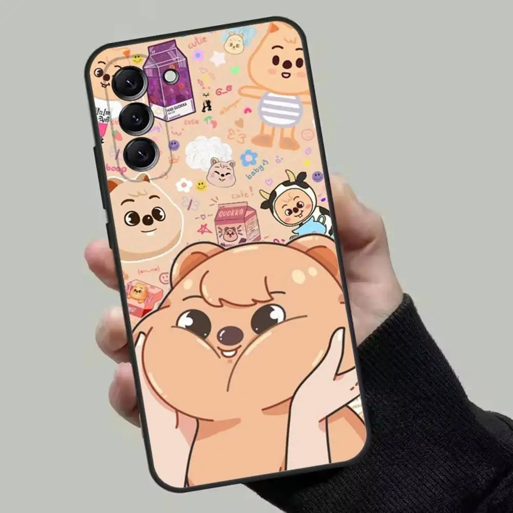 Kpop Stray-Kids Skzoo Soft Black Phone Case