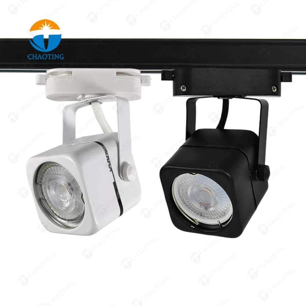 New Ceiling Linear Lighting System Adjustable Commercial Led SpotTrack Gu10 Spots Fixture Housing Track Lights For Clothing Shop