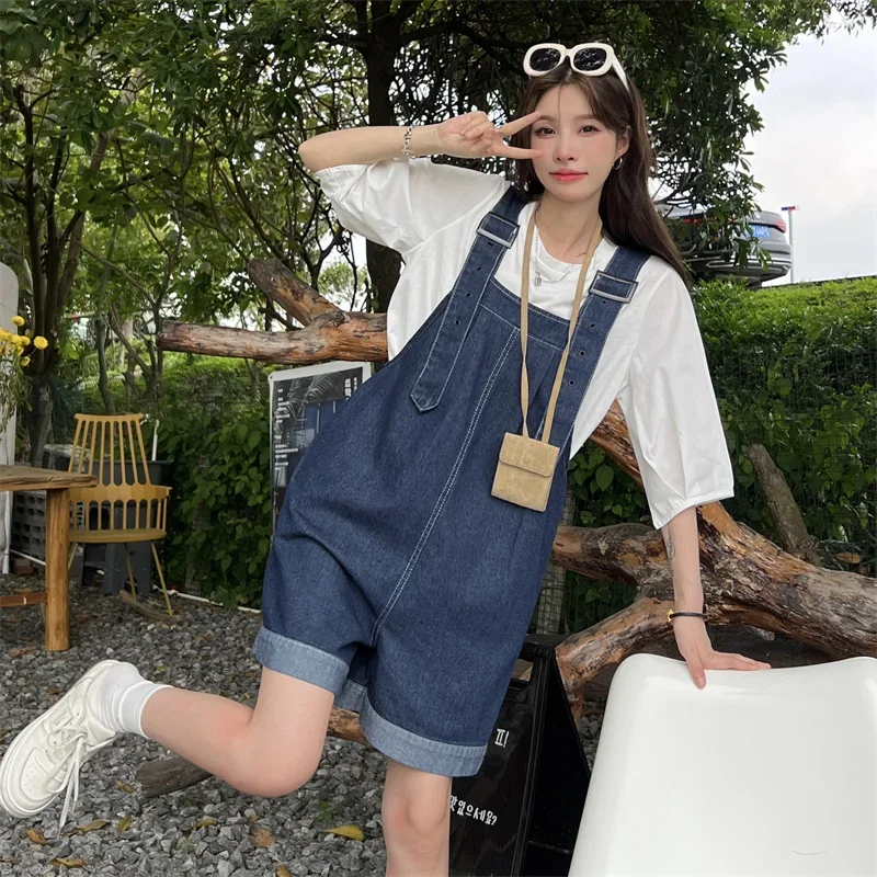 Y2k Fashion Shorts Overalls Shorts For Women's Summer Denim Shorts
