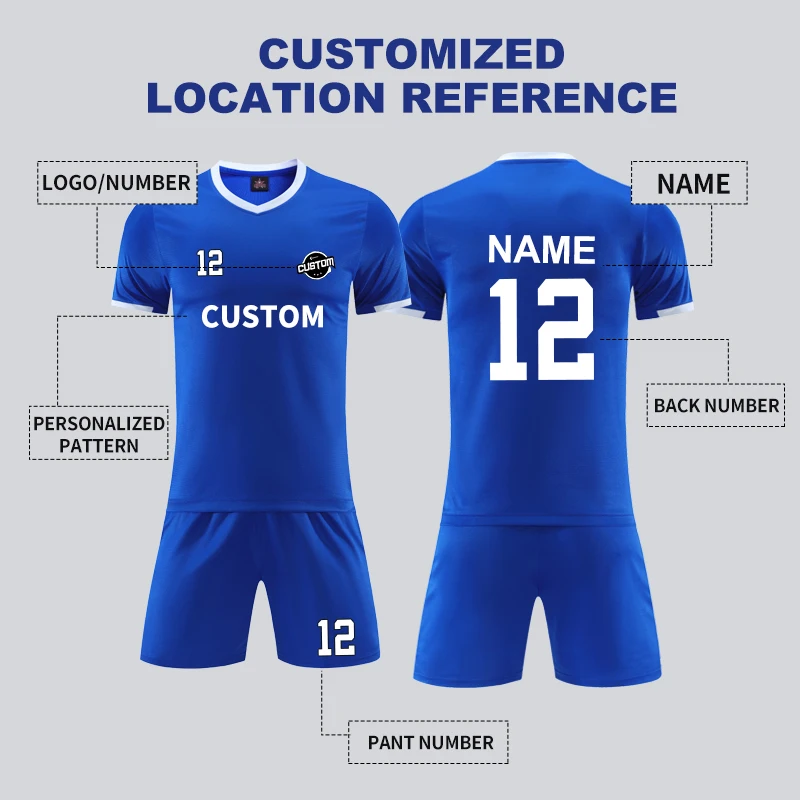 Online High Quality Polyester Team Sport Training Football Jersey Uniform Full Set Men Soccer Kit 2331