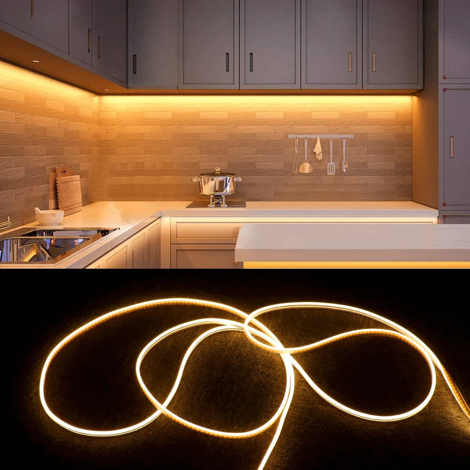 Tira de luces LED impermeables para iluminación del hogar, cinta