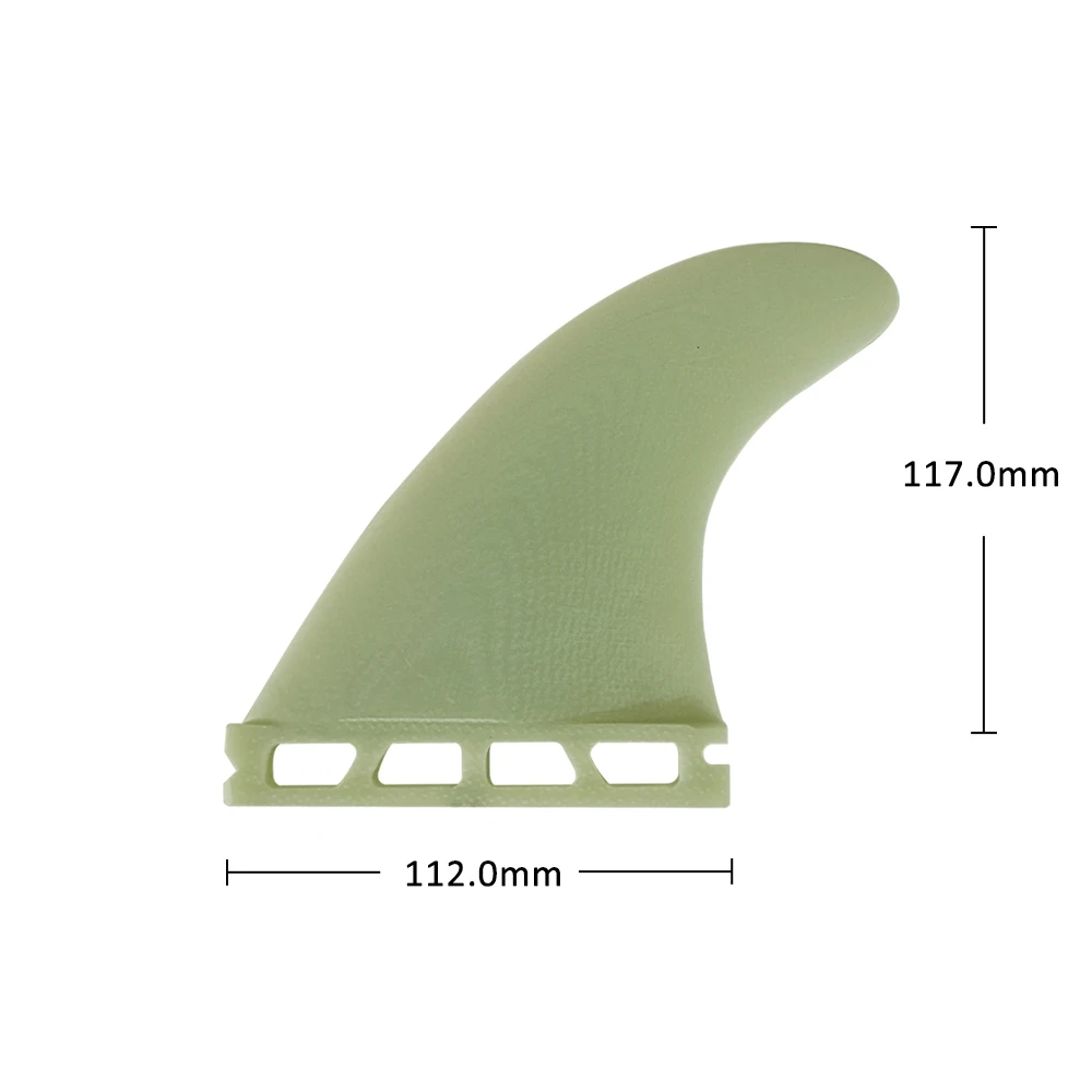 New Design Single Tabs Fin M Size Fiberglass Material Twin fins Single Tabs side fin surf fins 2pcs per set