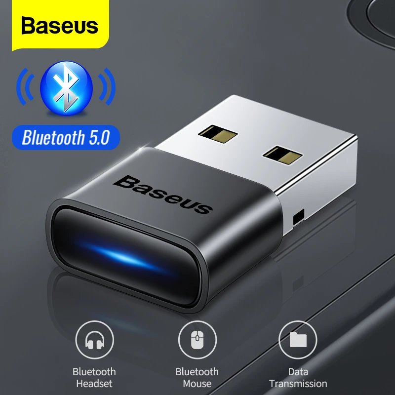 Baseus Adaptador USB 5,1, receptor de Audio, transmisor para PC, altavoz, portátil, ratón inalámbrico|Adaptadores Bluetooth USB/receptor| - AliExpress