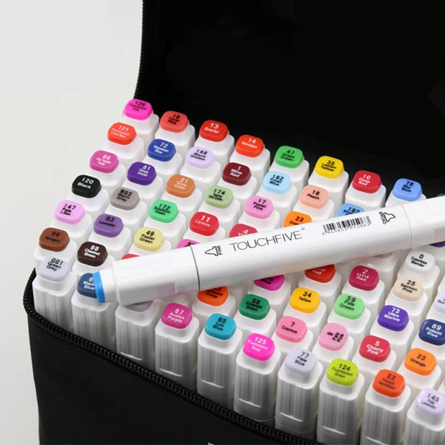 Art Markers 24/30/40/60/80/168 Colors Alcohol Felt Sketch Markers Pen Manga  Drawing Marker Set For Painting School Art Supplies - AliExpress