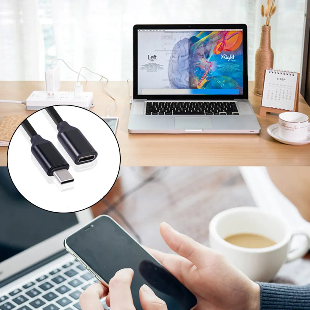 1.5m USB 타입 C 연장 케이블 20V 3A 고속 충전 고속 데이터 전송 USB-C 연장 충전 케이블 호환 가능
