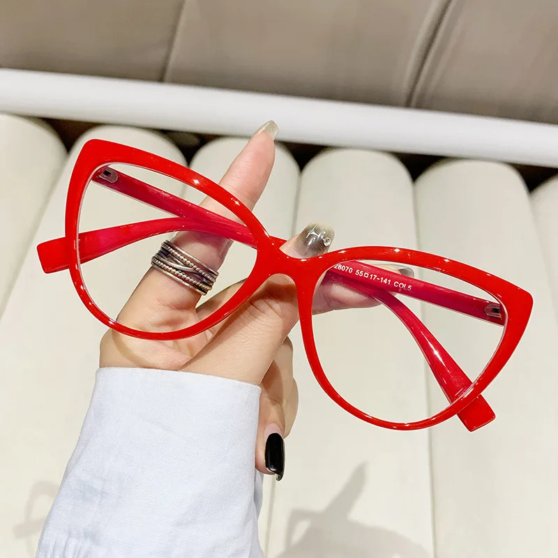 New fashion retro cat eye anti-blue glasses frame European and American personality trend women's glasses anti blue light glasses eyewear frames women glasses fashion eyeglasses