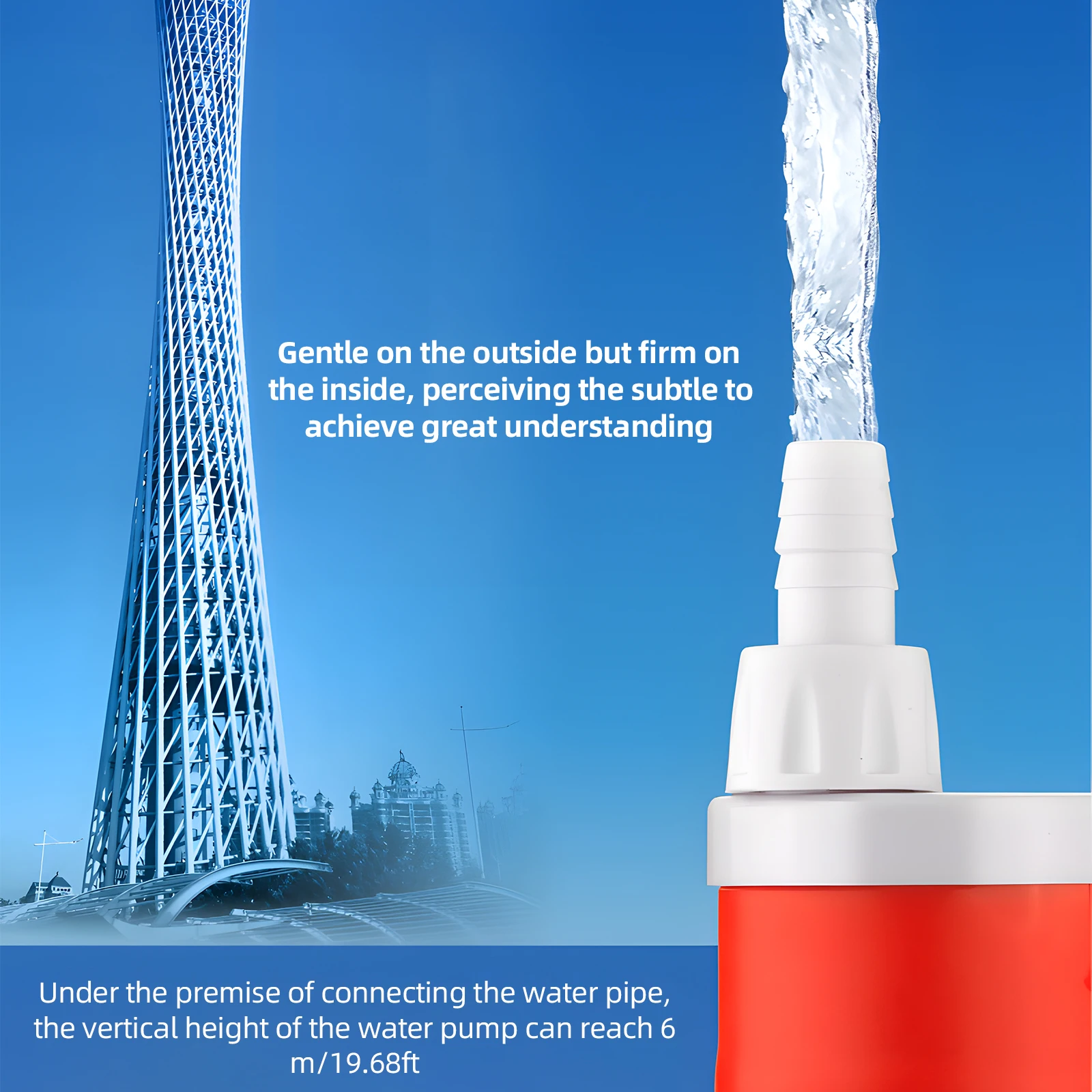 DC12V 20W Submersible Water Pump High Lift 20FT Fountain Pump High Flow Brushless DC Pump for Home Pond Fish Tank Fountain