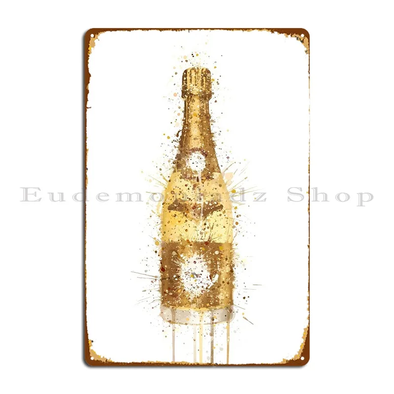 Cristal Champagne Metal Signs Arrugginito Party Wall Platform Design Club Tin Sign Poster