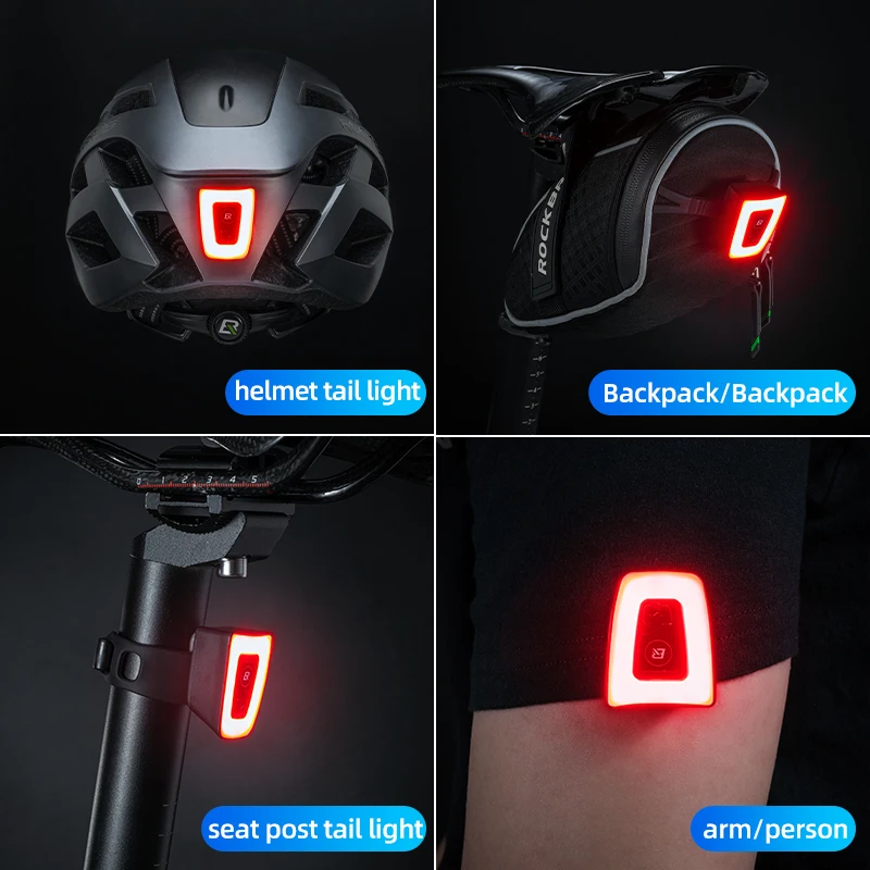 Road Bike Rear Led Bike Light Mini Led Rear Light Rockbros Bicycle