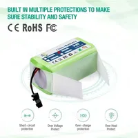 Batterie Li-ion 14.8V 3,5ah pour Cecotec Conga Excellence 950 990 1090 Ecovacs Deebot DN621 601/605 Eufy RoboVac 35C Panda i7 V710 4
