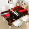 Johnny Hallyday Tablecloth Oxford Fabric Rectangular Dust-proof Table Cover For Party Home Decor TV Covers 3