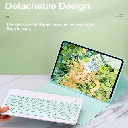 Enhanced Protective Keyboard Case with Bluetooth and Magnetic Closure