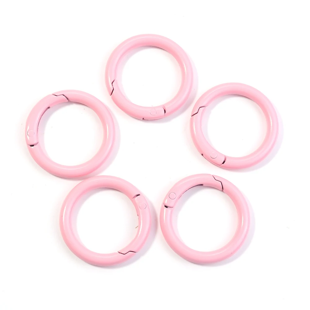 Metal O Ring Spring Clasp Openable Carabiner Clips - Set of 5/10 Keychain & Craft Accessories