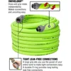5/8 in. x 100 ft., Heavy Duty, Lightweight, Drinking Water Safe, Garden Hoses 3