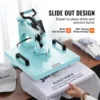 15x15 Heat Press Machine 8 in 1 Combo with 30 OZ Tumbler Press & Hat Press,Slide Out Heat Press Sublimation Machine for T-Shirts 6