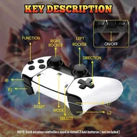 M15 4K TV Game Stick Ретро игровая консоль с 64 ГБ/встроенными играми 3/40000+ 23 симуляторами Беспроводной контроллер 2,4G — изображение 5