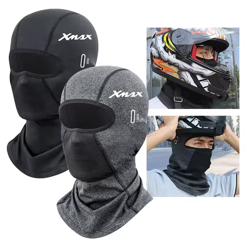 For YAMAHA XMAX X-MAX 125 250 300 400 Cycling Cap Summer Cooling Motorcycle Balaclava Hats Sun UV Protection Bike Running
