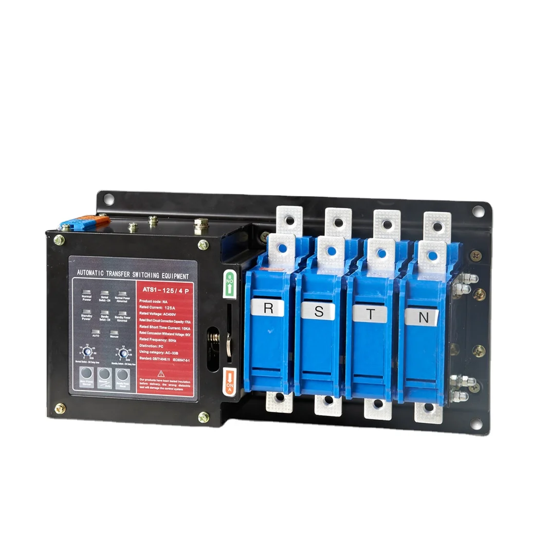 

Hot-selling Factory AUTO/MANUAL RH-NA Changeover Switch 3P 125A ATS