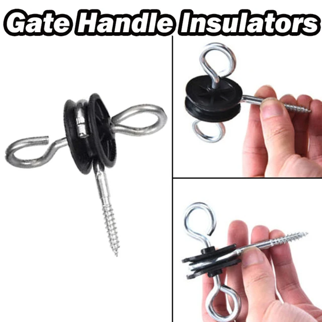 Kerítéskapu Fogantyú Szigetelők Elektromos Horgony Az Kerítéshez Fa Háztartási Hardver Kiegészítők - Image 2