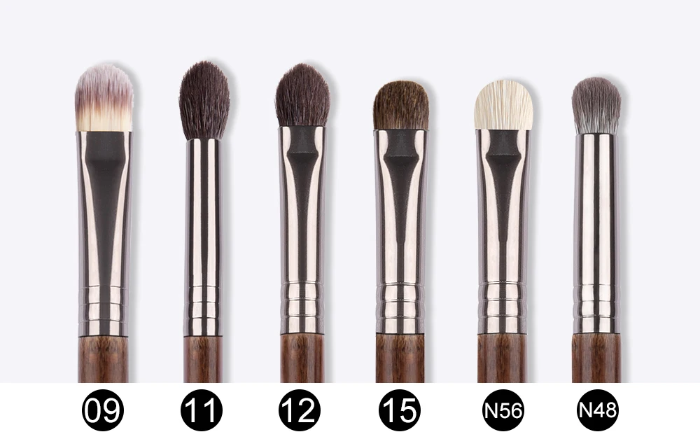 OVW 12pcs Eye Shadow Nature Hair Eyeliner Eyebrow Lip Cosmetic Beauty Makeup Brushes Tools 3