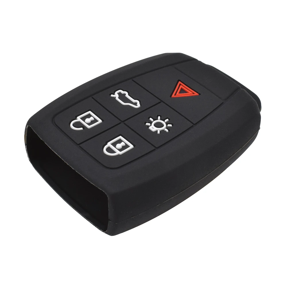 Key Case 5 Buttons Silicone Key Case Fob For Volvo XC90 C70 S60 D5 V50 S40 C30 Keyless Remote Key Cover Shell Skin Holder