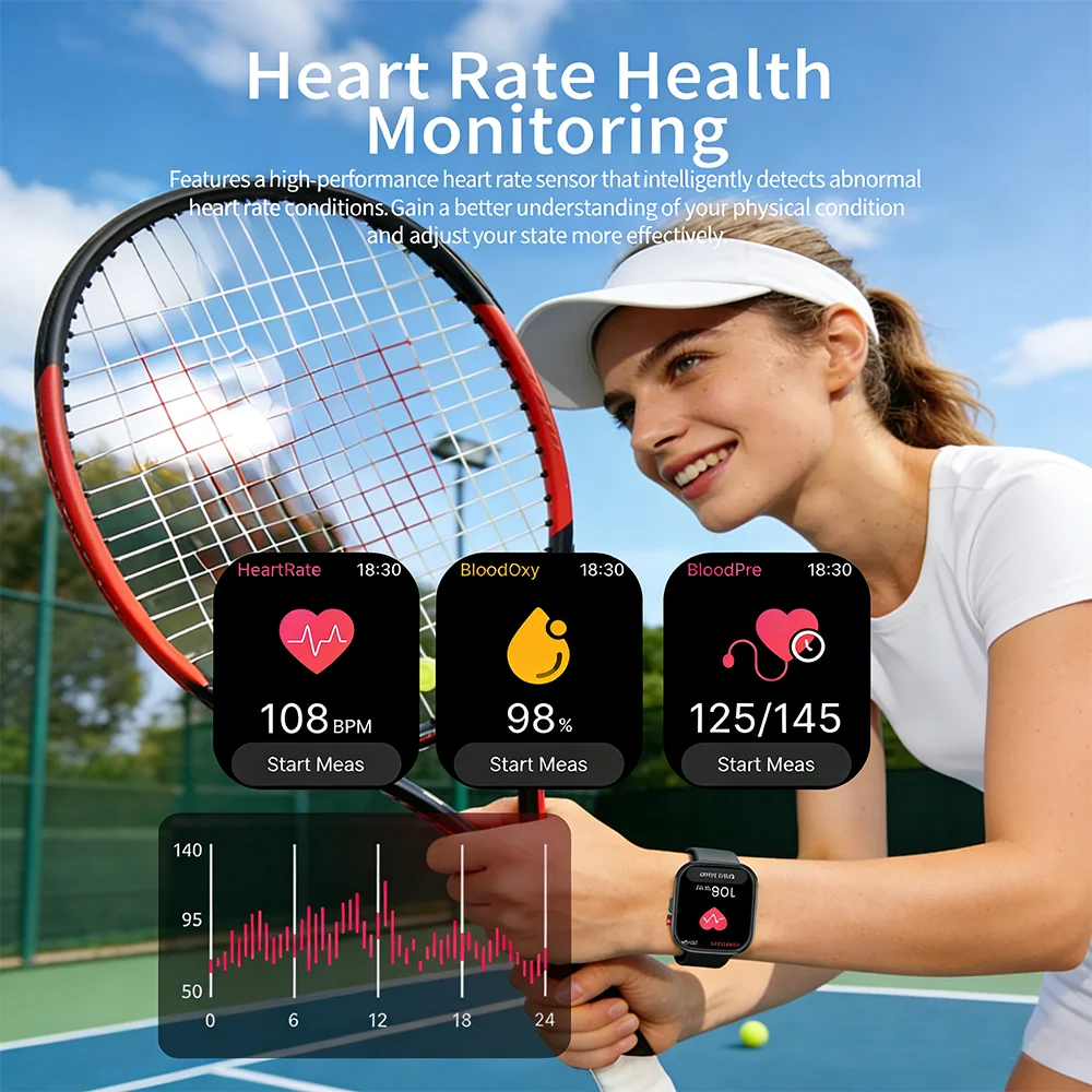 2026 New LED Flashlight Smart Watch Men Outdoor Sport Fitness Tracker Health Monitor 2.01 Inch Bluetooth Call Smartwatch 4