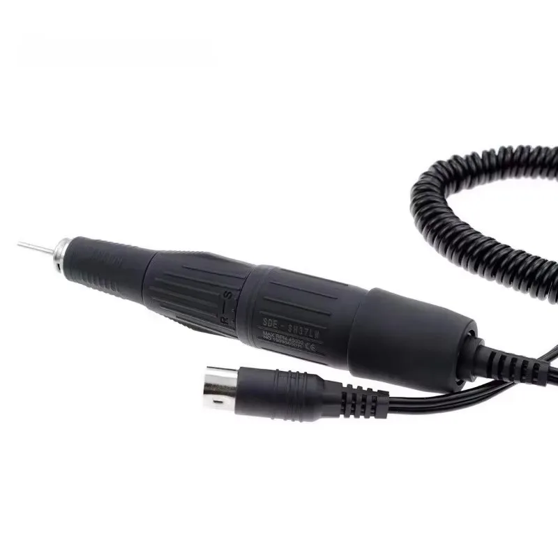 강력한 45000RPM 마라톤 핸들 마이크로모터 네일 아트 장비 네일 드릴 폴리싱 핸드피스 2.35mm SDE-H37LN 네일 도구
