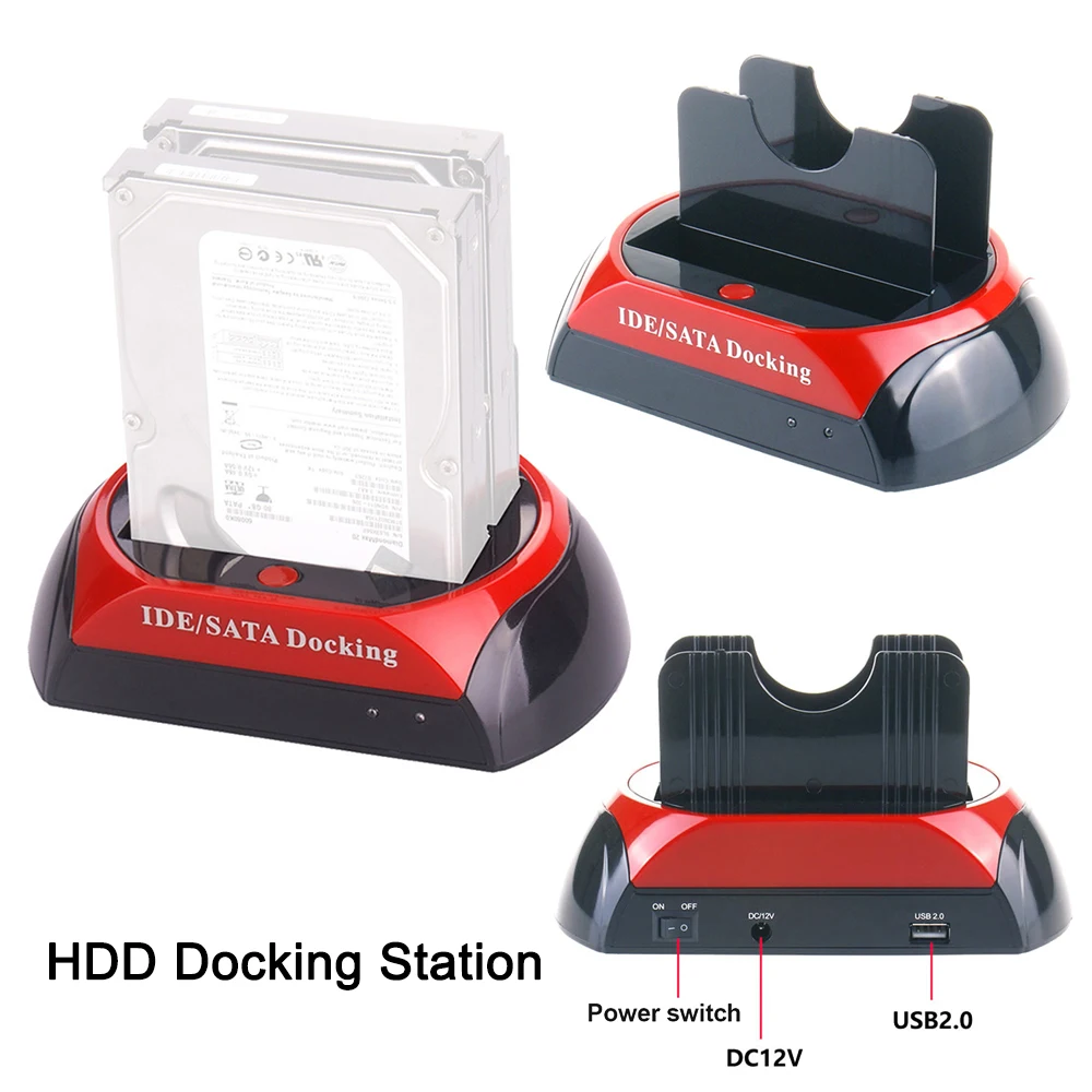 Åben have på tiltrækkende All in 1 HDD Docking Station 480Mbps USB 2.0 to 2.5/3.5 inch Hard Disk  Drive IDE SATA External Enclosure Case Docking Station _ - AliExpress Mobile