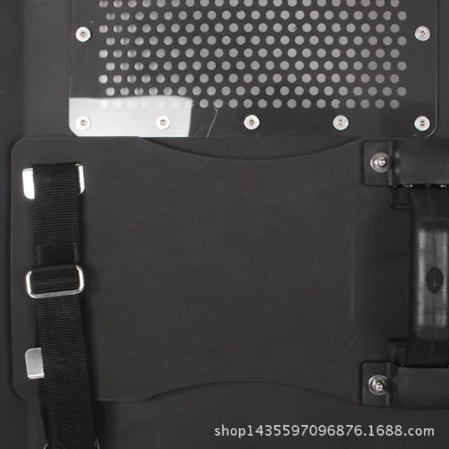 90x 50cm Metal Shield Aluminum Shield Protective Mirror Hand-Held Defense Security Rectangular Square Shield Edge Protection 2