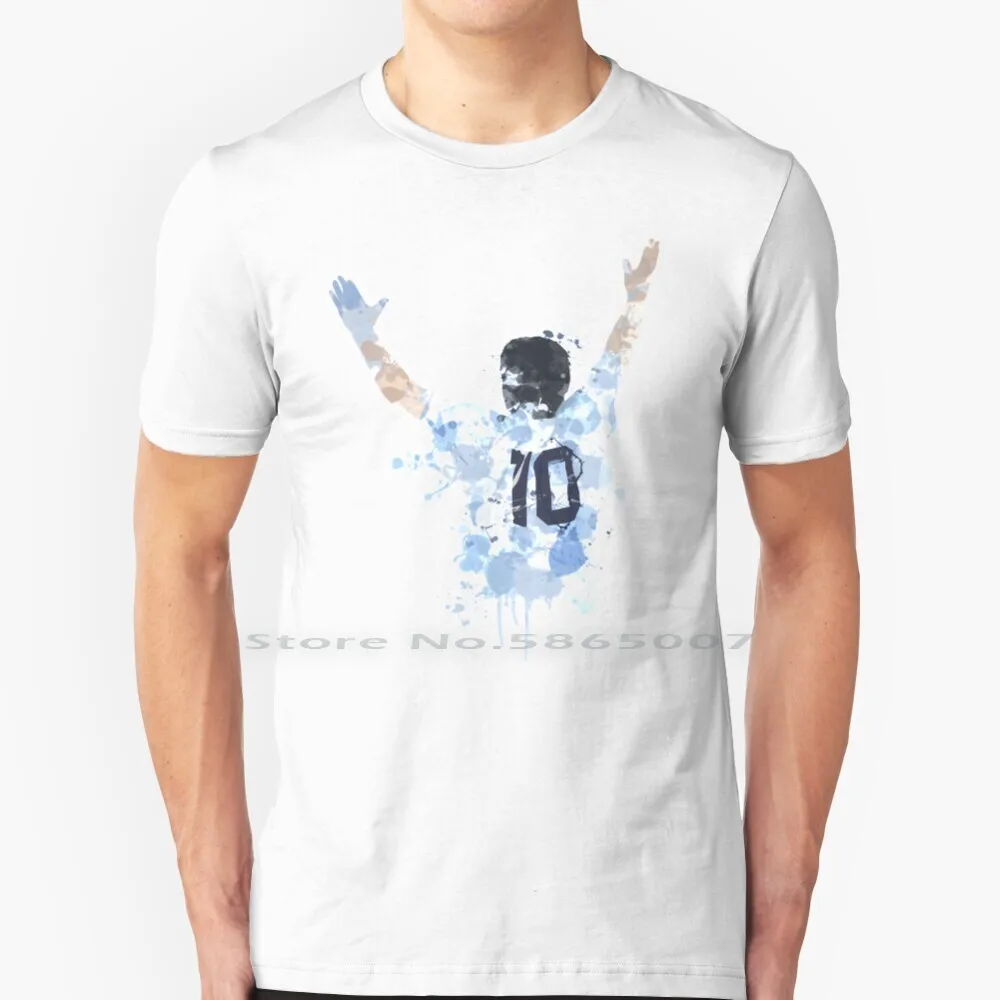 Diego Maradona Argentina Legend Art T Shirt 100% Cotone Diego Maradona Argentina Napoli Football Footy Big Size 6Xl Tee Gift