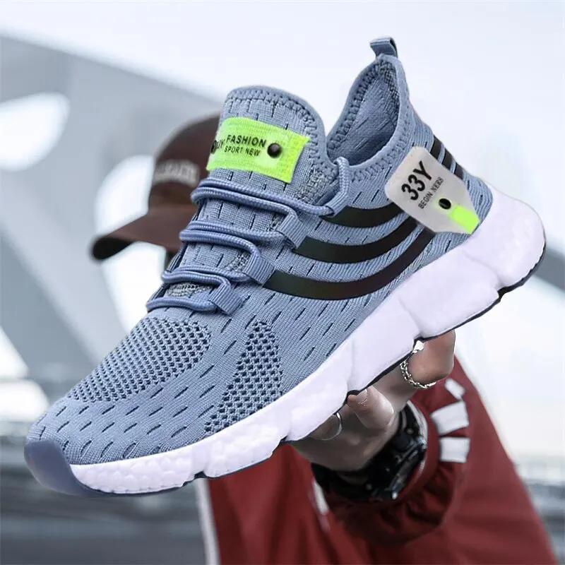 Men Shoes Breathable Classic Running Sneakers For Outdoor Light Comfortable Mesh Shoes Slip On Walking ShoesTenis - AliExpress