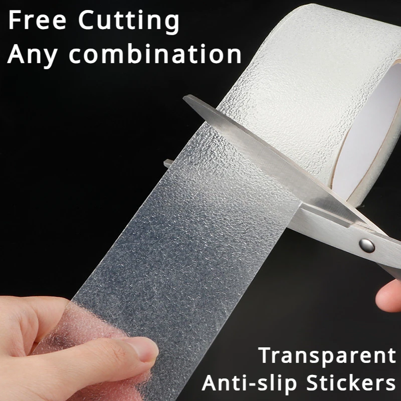 Anti-slip Tape Transparent PEVA Rubber Waterproof Anti-slip Stickers Stairs Bathroom Floor Nano Non-marking Adhesive