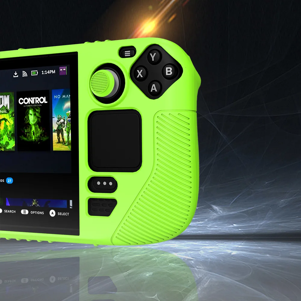 Capa Protetora de Silicone Adequado para Steam Deck Handheld Game Console Capas de Poeira Antiderrapante à Prova de Poeira Anti-fall Pcs Botão - Image 3