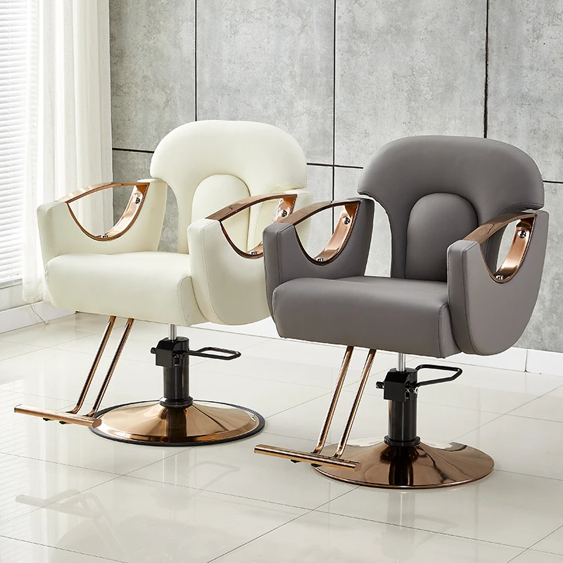 Luxury Hair Chair Beauty Gold Professional Make Up Chair Equipment Sillones De Barberia Profesional Nail Salon Furniture корректор для лица eveline art professional make up тон 08 light beige 2 в 1 светоотражающий с кисточкой